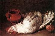 CERUTI, Giacomo Still-Life with Hen, Onion and Pot France oil painting artist